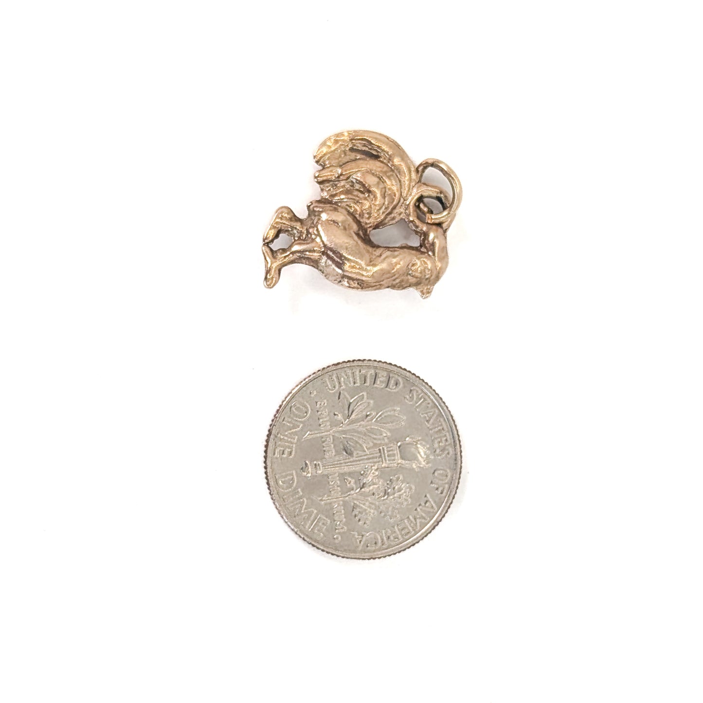 Antique British 9K Rosy Gold Rooster Charm – Edwardian Era
