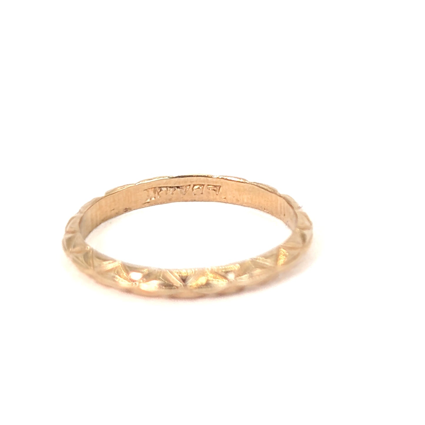 Vintage 10K Gold Baby band Ring / Midi Ring