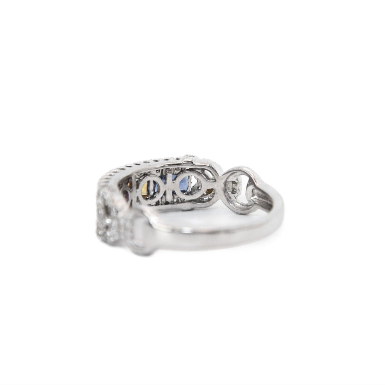 EFFY Sapphire, Ruby & Diamond Ring in 14K White Gold