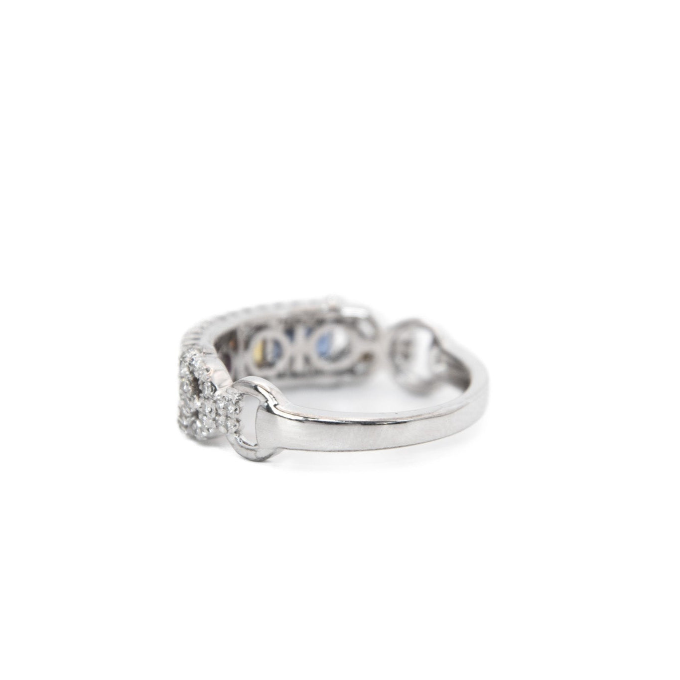 EFFY Sapphire, Ruby & Diamond Ring in 14K White Gold