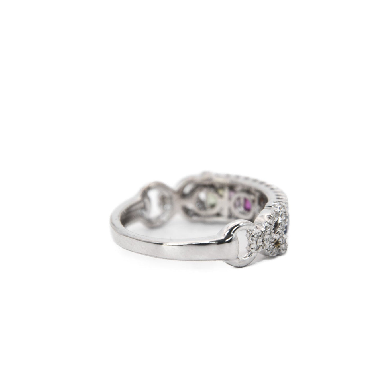 EFFY Sapphire, Ruby & Diamond Ring in 14K White Gold