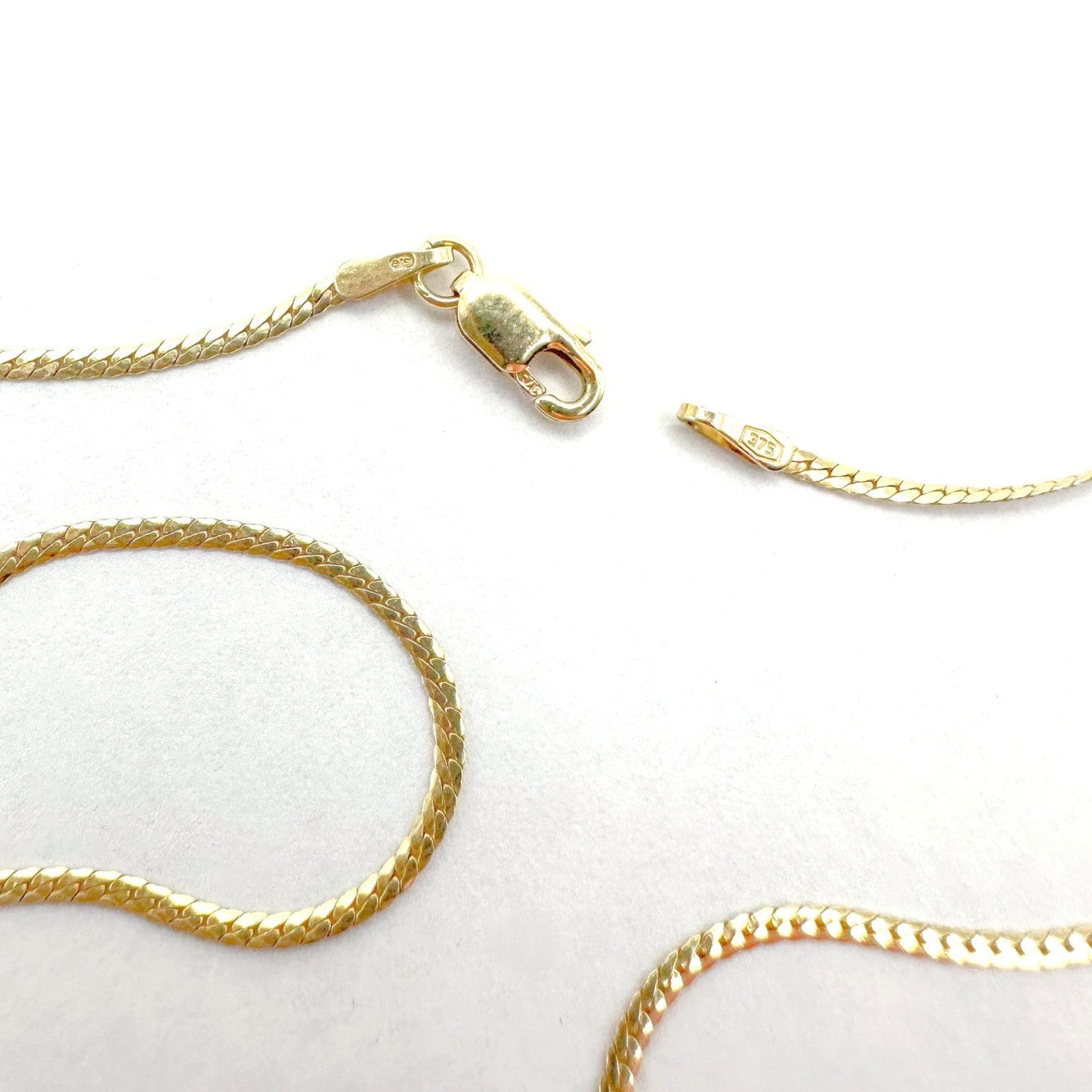 Vintage Ruby & Diamond Necklace 9K Gold
