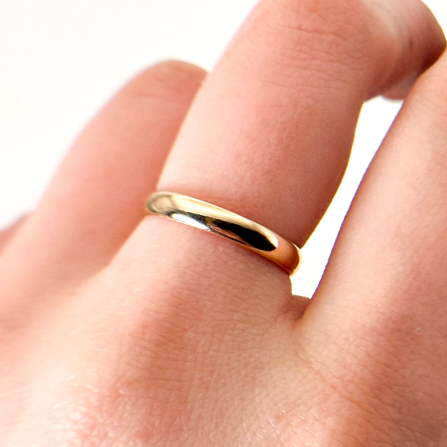 Vintage Ring 8k Gold Stacker - Wedding Band (Circa 1934) Art Deco Era
