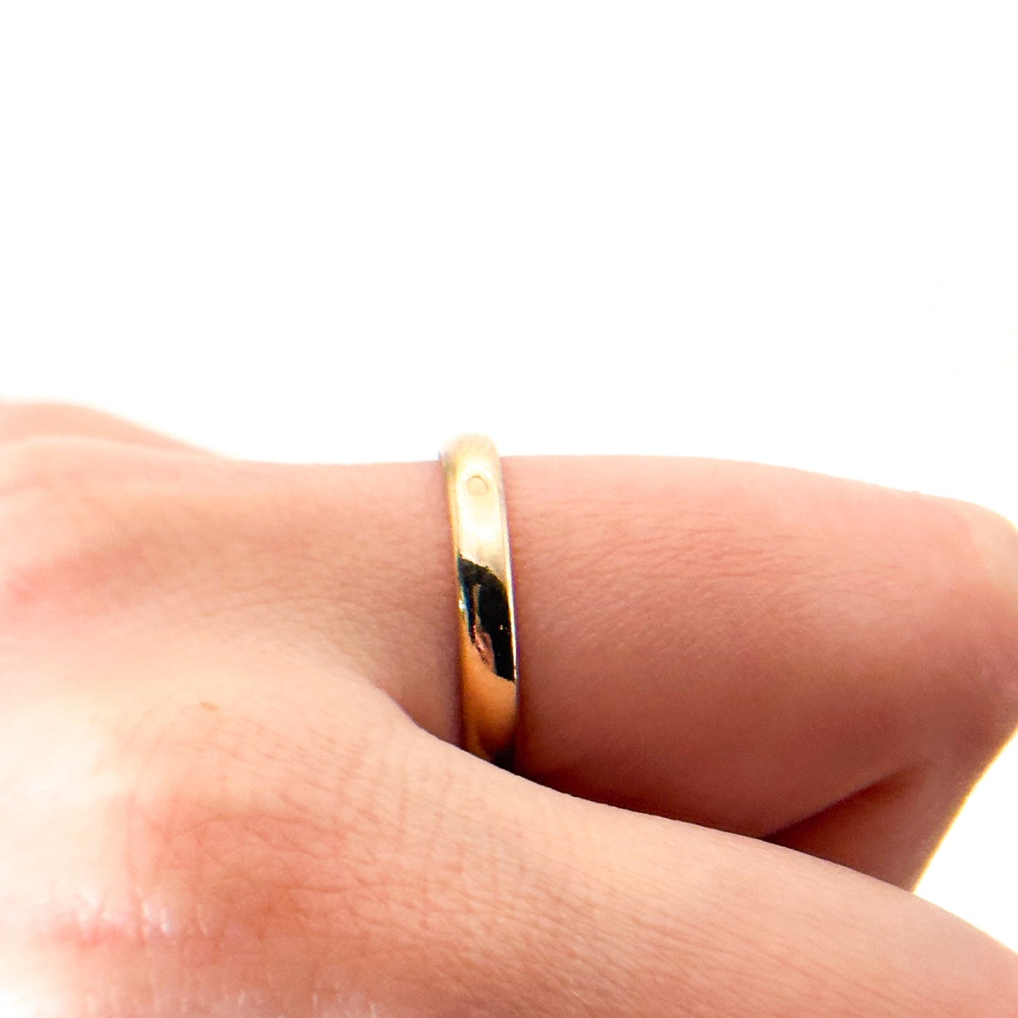 Vintage Ring 8k Gold Stacker - Wedding Band (Circa 1934) Art Deco Era