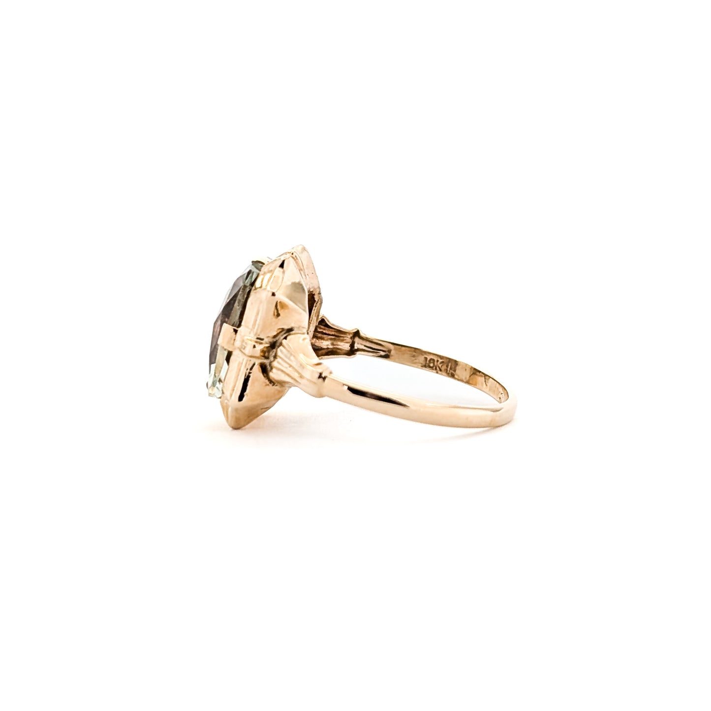 Vintage 10K Gold Prasiolite Ring – ESEMCO