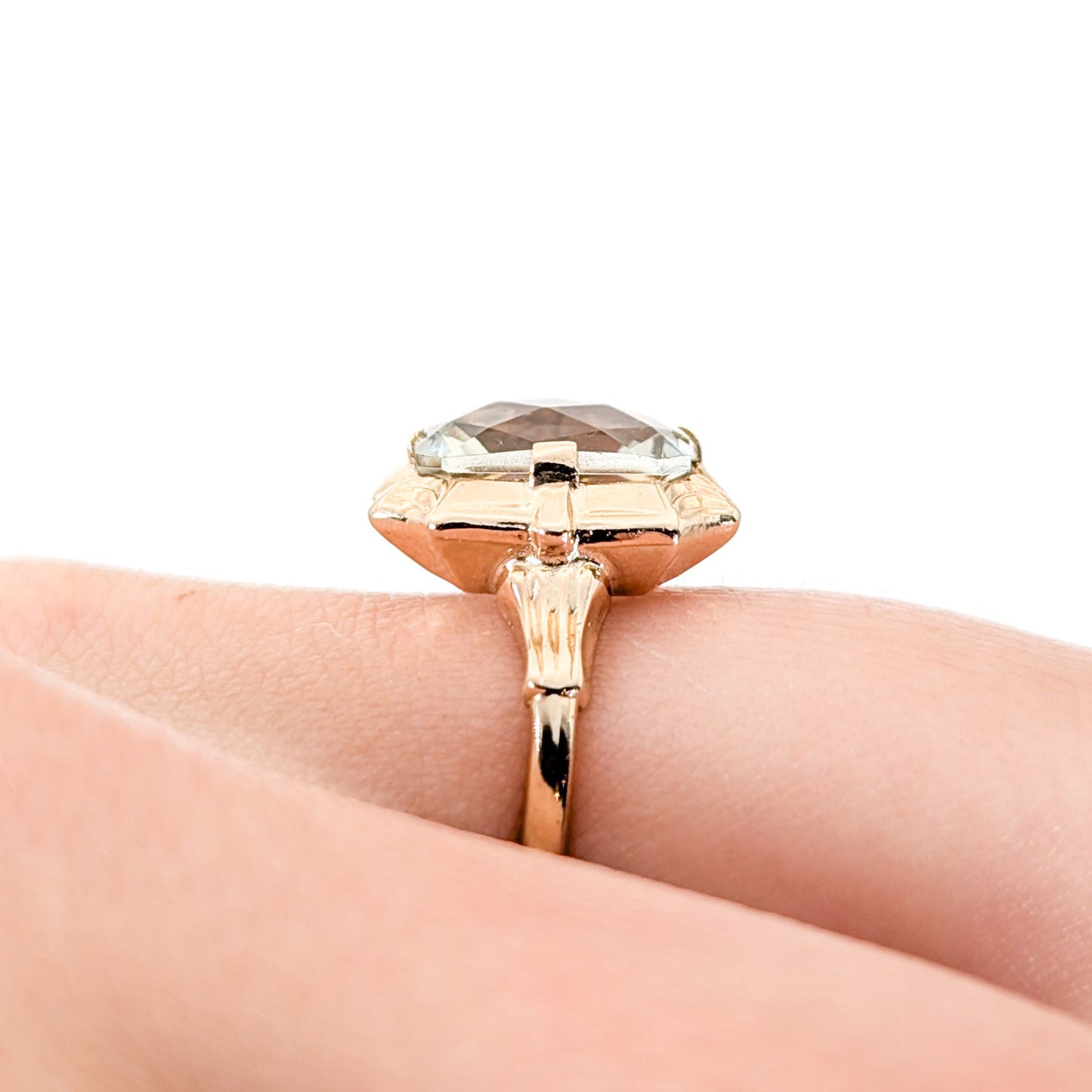 Vintage 10K Gold Prasiolite Ring – ESEMCO