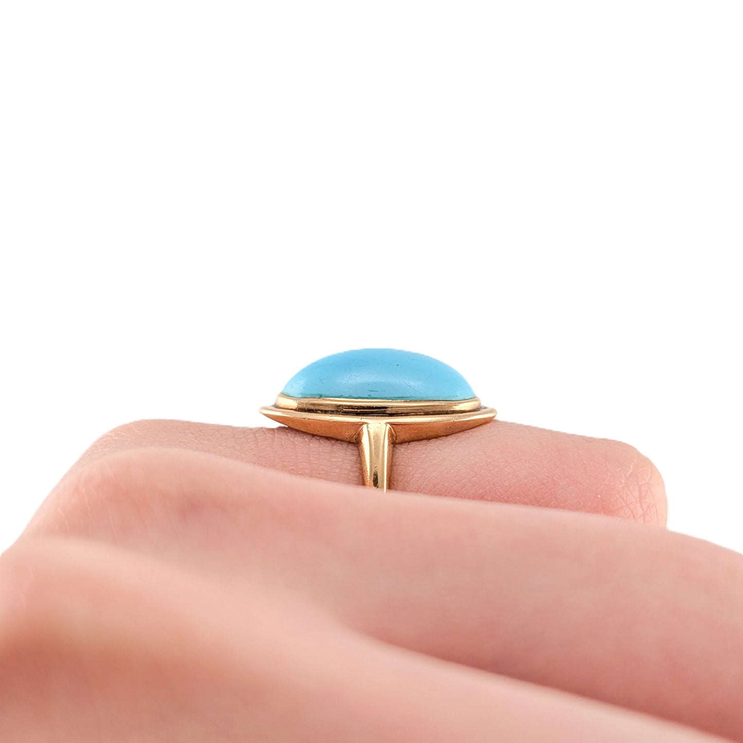 Vintage 14K Gold Turquoise Ring
