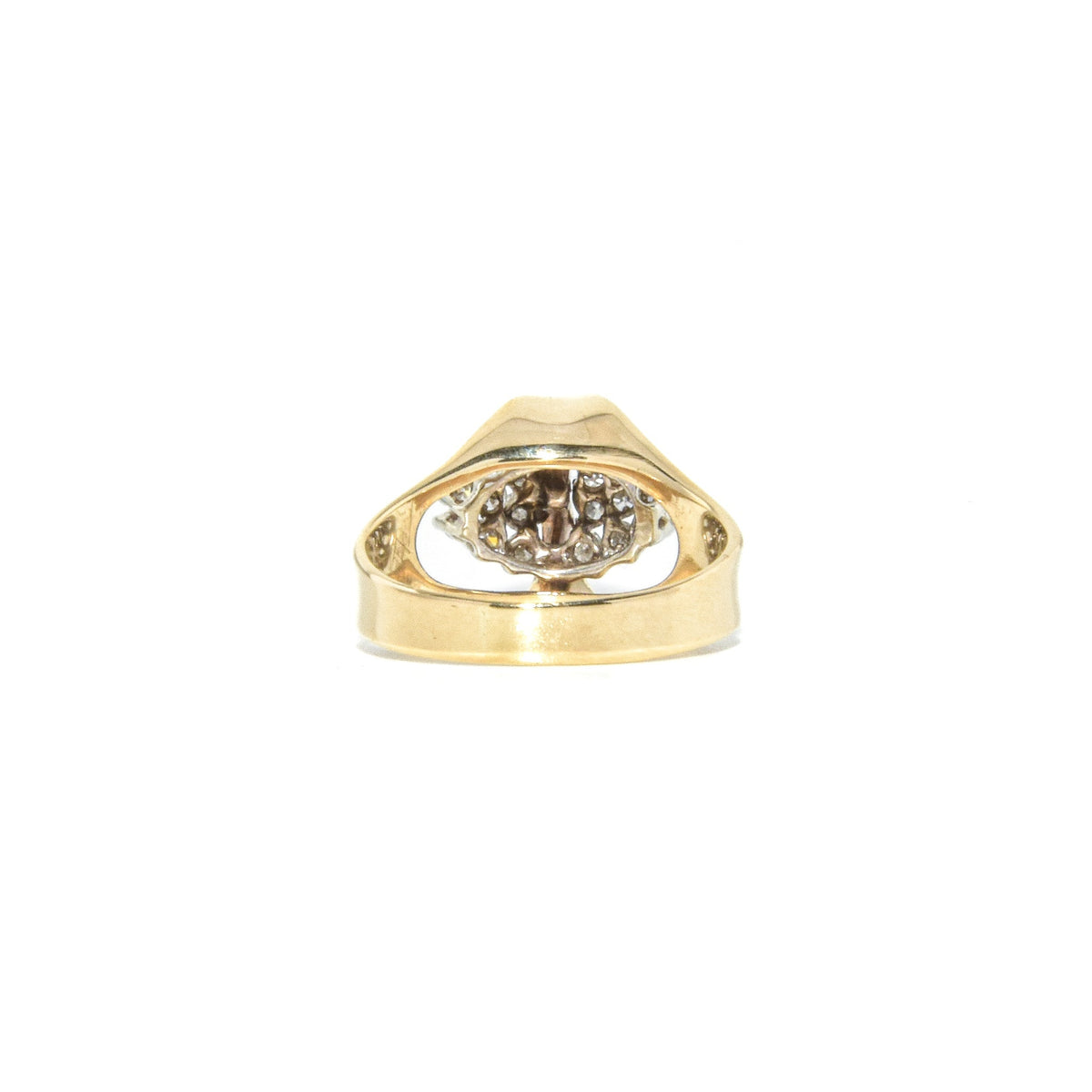 Vintage 14K Diamond Pyramid Cluster Ring
