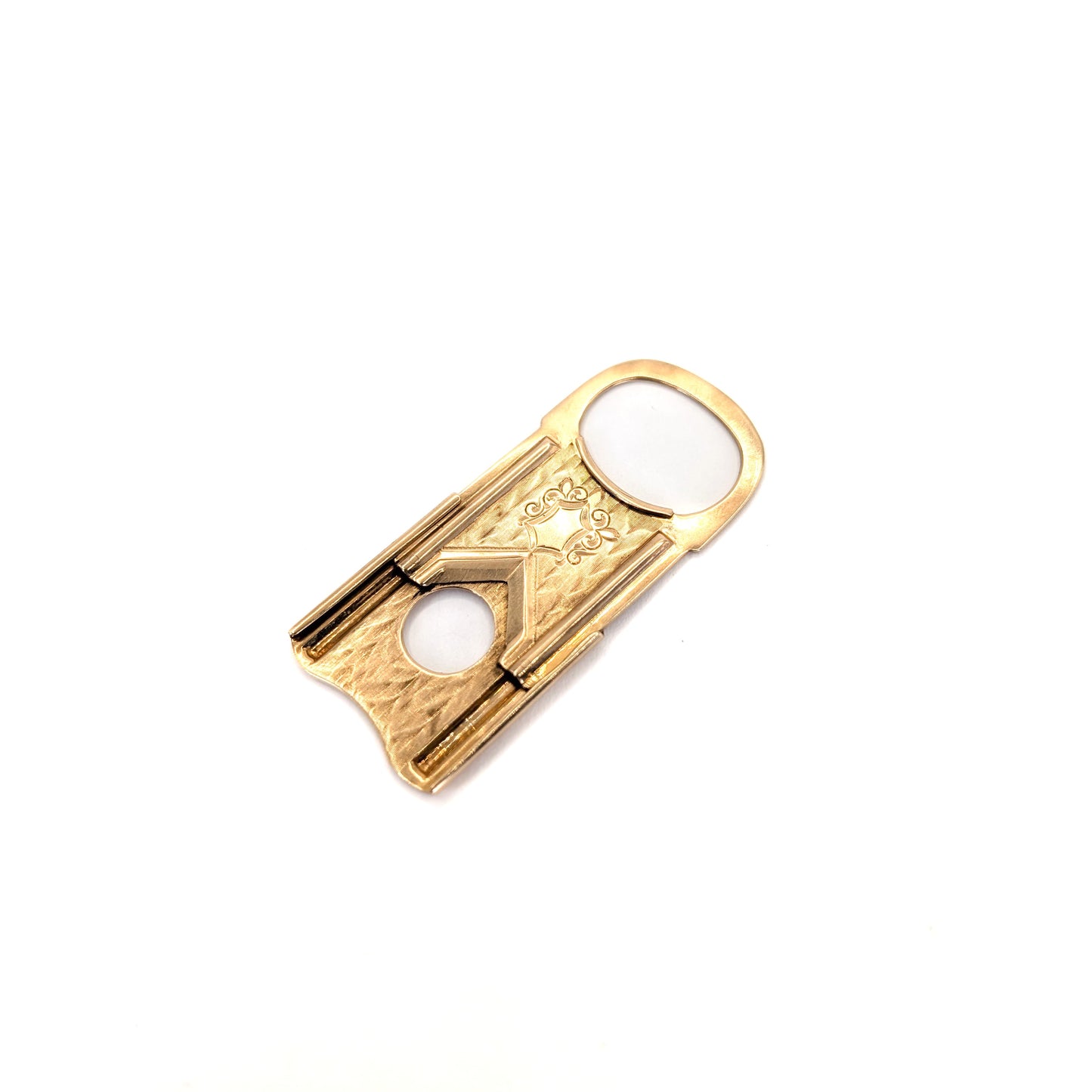 Antique 10K Gold Sliding Cigar Cutter – Patented 1913, 6.42g