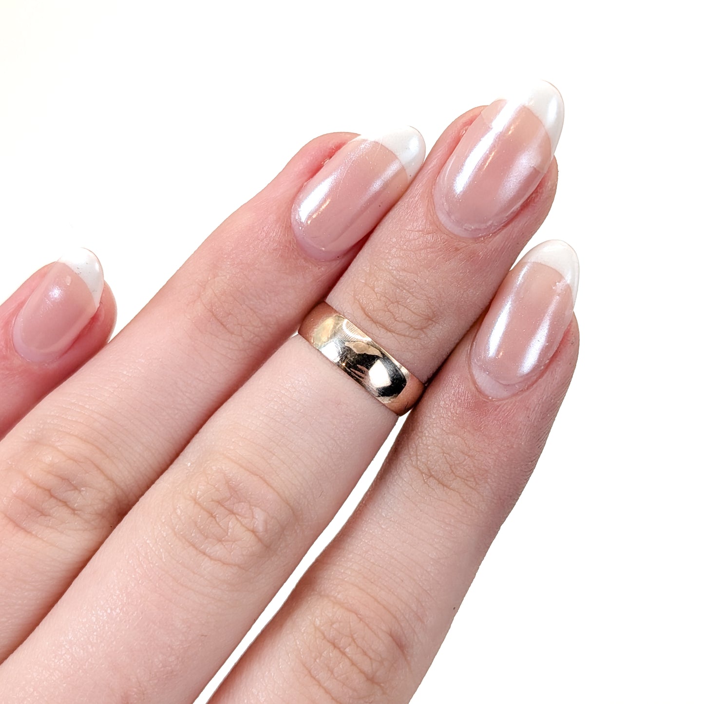 Victorian 9K Solid Gold Dome Midi Ring (Or For Petite Fingers)