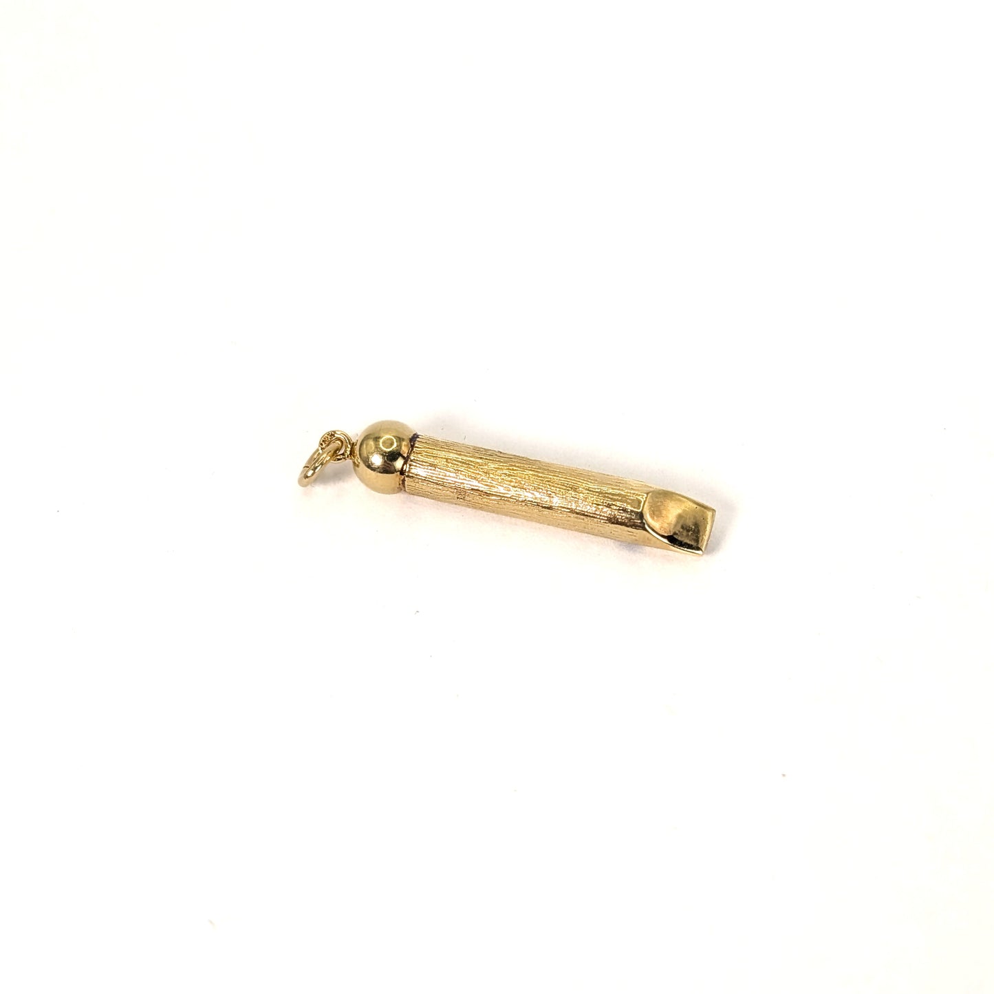 Vintage 14K Gold Whistle Charm or Pendant