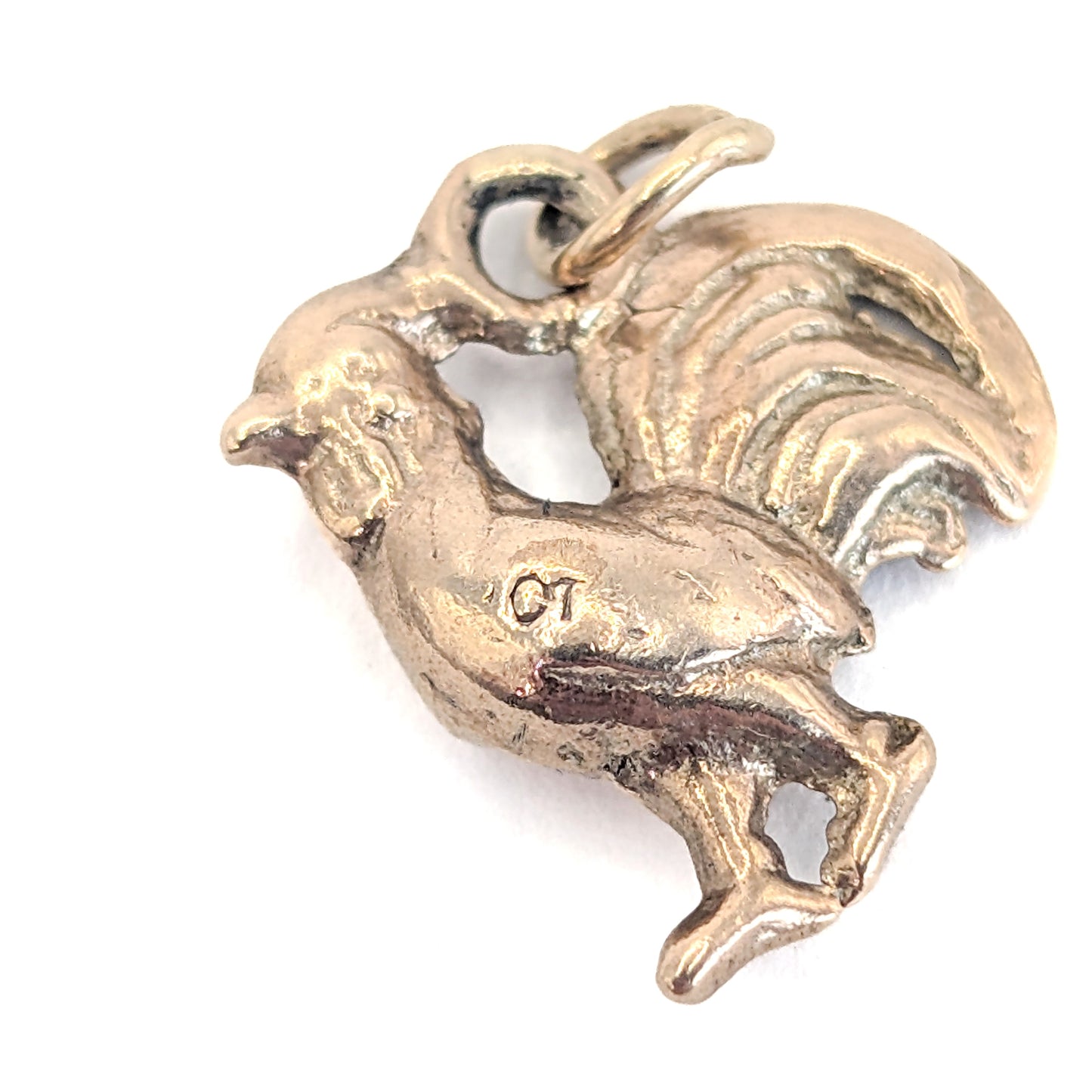 Antique British 9K Rosy Gold Rooster Charm – Edwardian Era