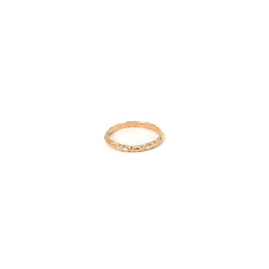 Vintage Gold Baby band Ring / Midi Ring