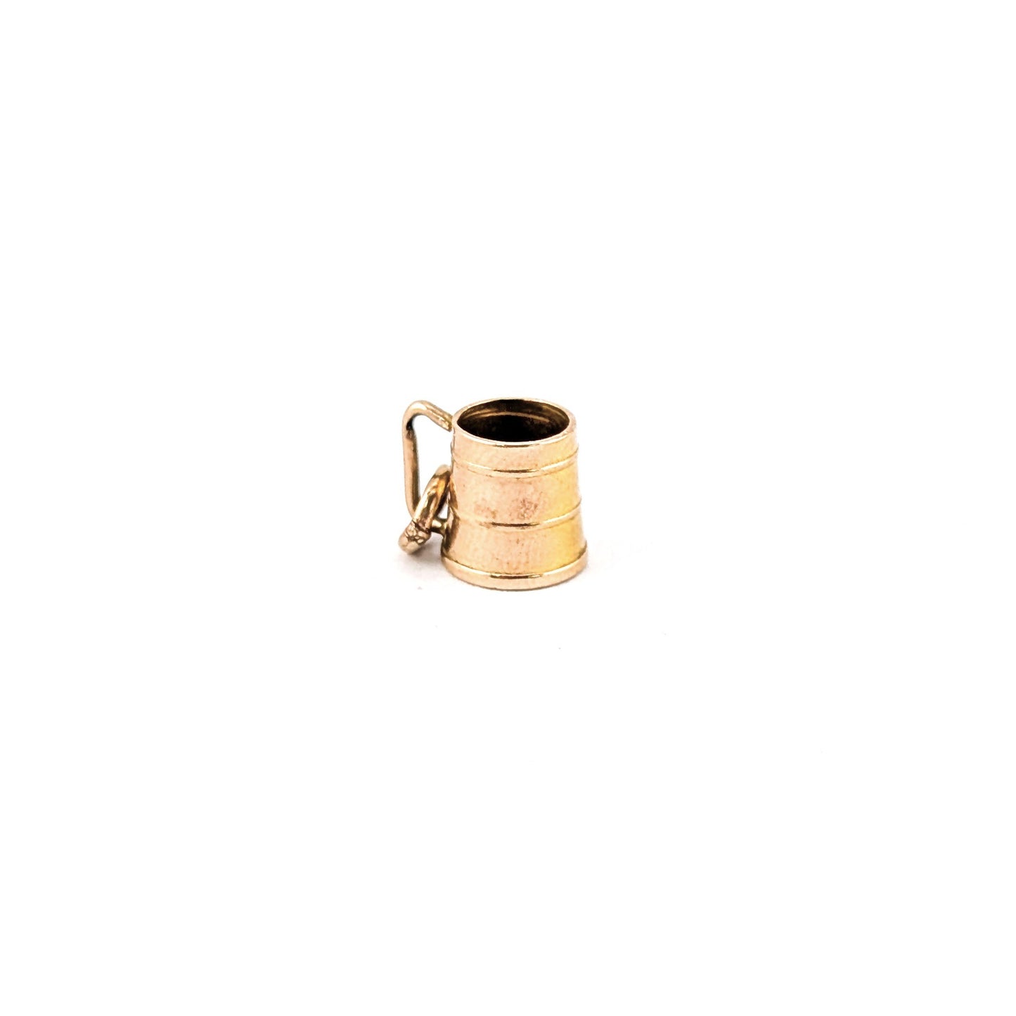 Vintage 9K Gold Cup Charm – 3D Tankard Style Pendant