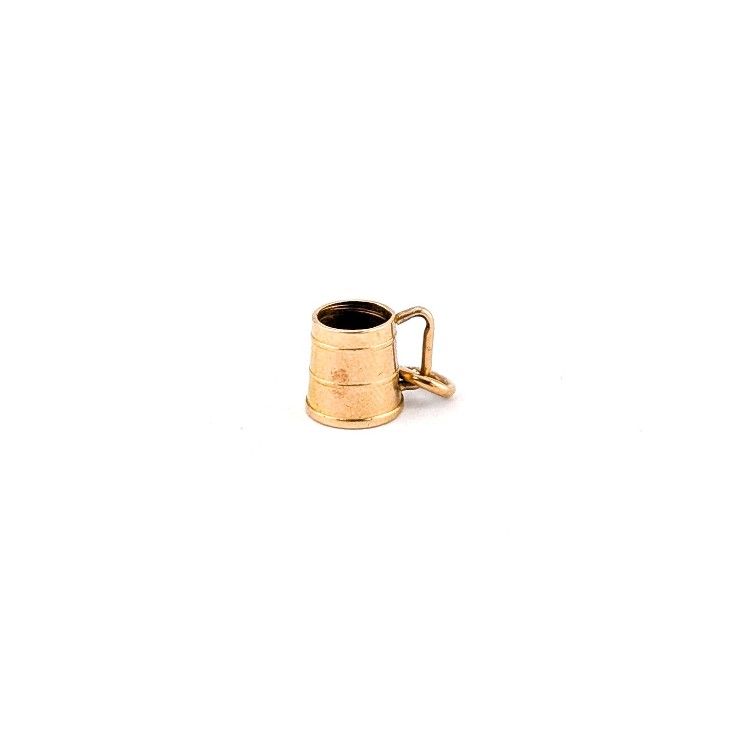Vintage 9K Gold Cup Charm – 3D Tankard Style Pendant