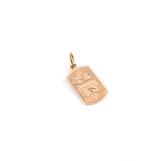 Vintage 14K Gold Lord’s Prayer Medallion Charm – Engraved Religious Pendant