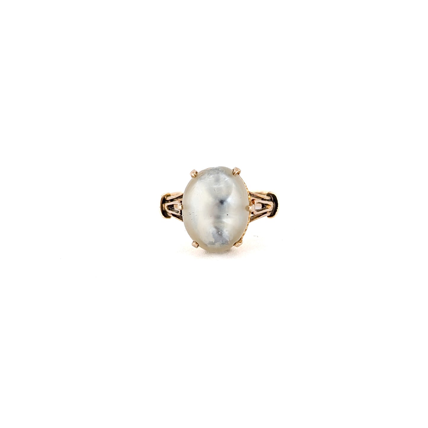 Vintage 10K Gold Baroque Pearl Ring