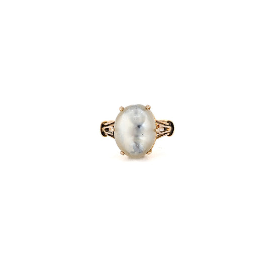 Vintage 10K Gold Baroque Pearl Ring