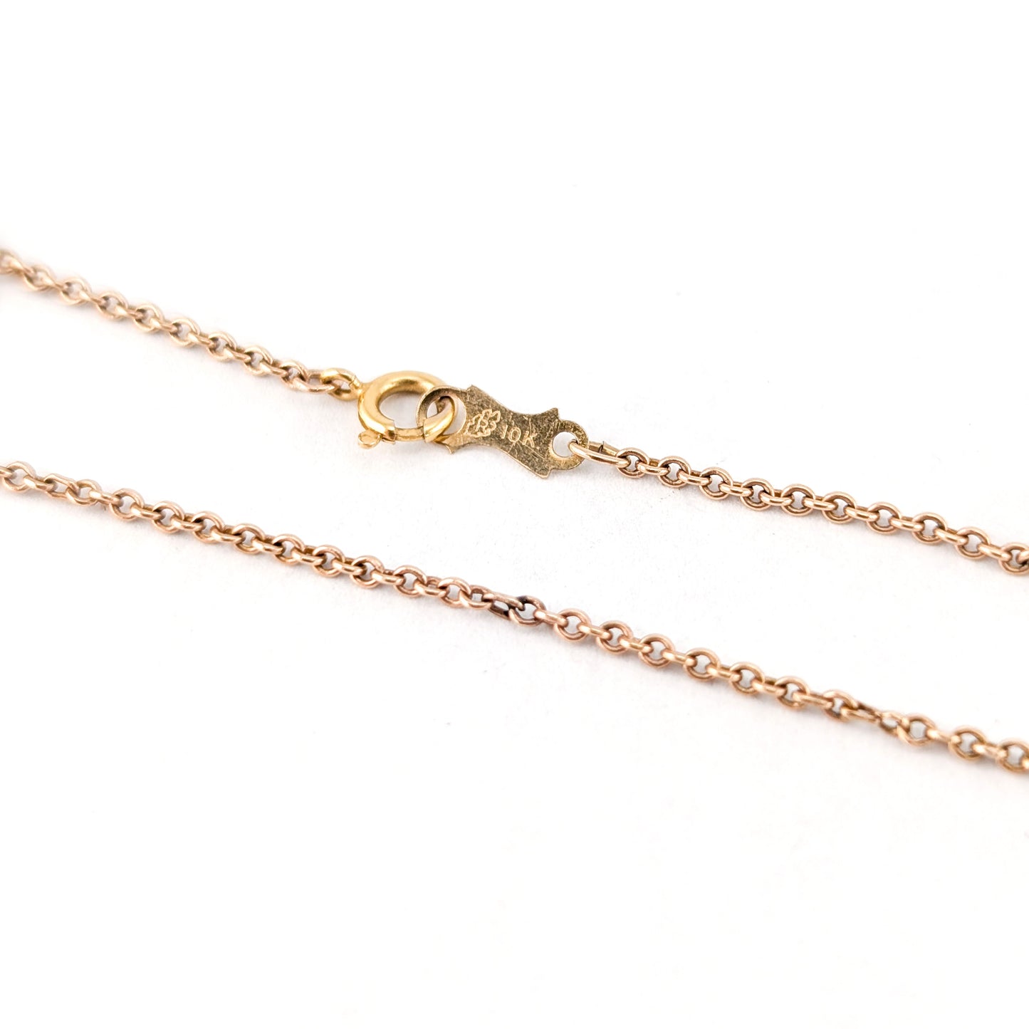 Antique Victorian 10K Gold Onyx and Seed Pearl Necklace – Geometric Drop Pendant
