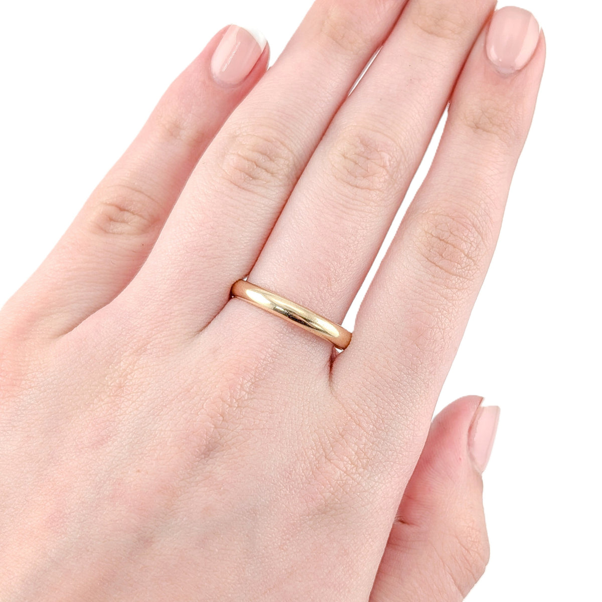 Antique Men's 14k Gold Wedding Band With Personal Engraving