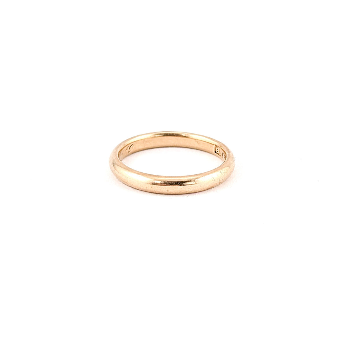 Antique Men's 14k Gold Wedding Band With Personal Engraving