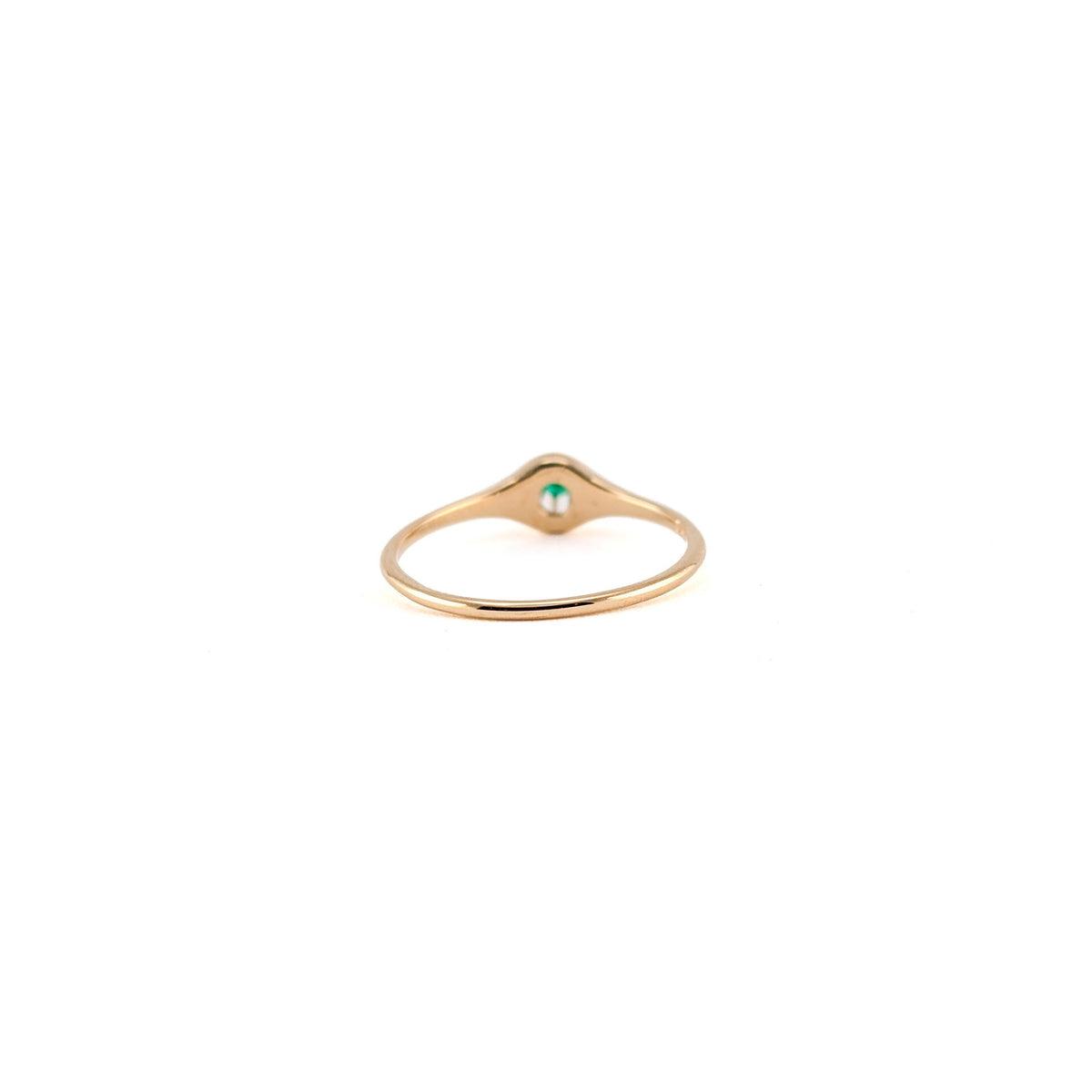 Antique Victorian 14K Gold Natural Emerald Buttercup Ring