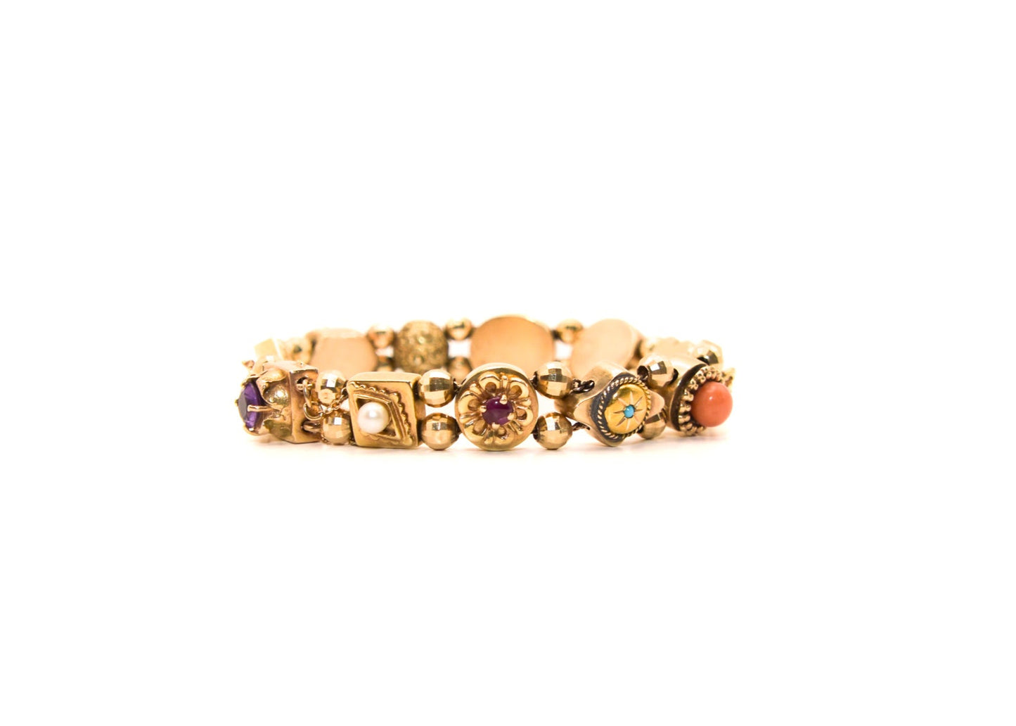 Unique Victorian Solid Gold Slide Bracelet – Timeless Antique Elegance