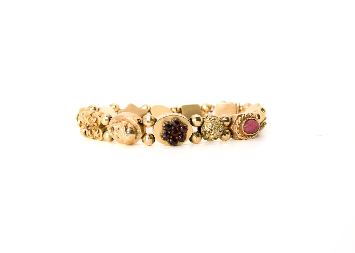 Unique Victorian Solid Gold Slide Bracelet – Timeless Antique Elegance