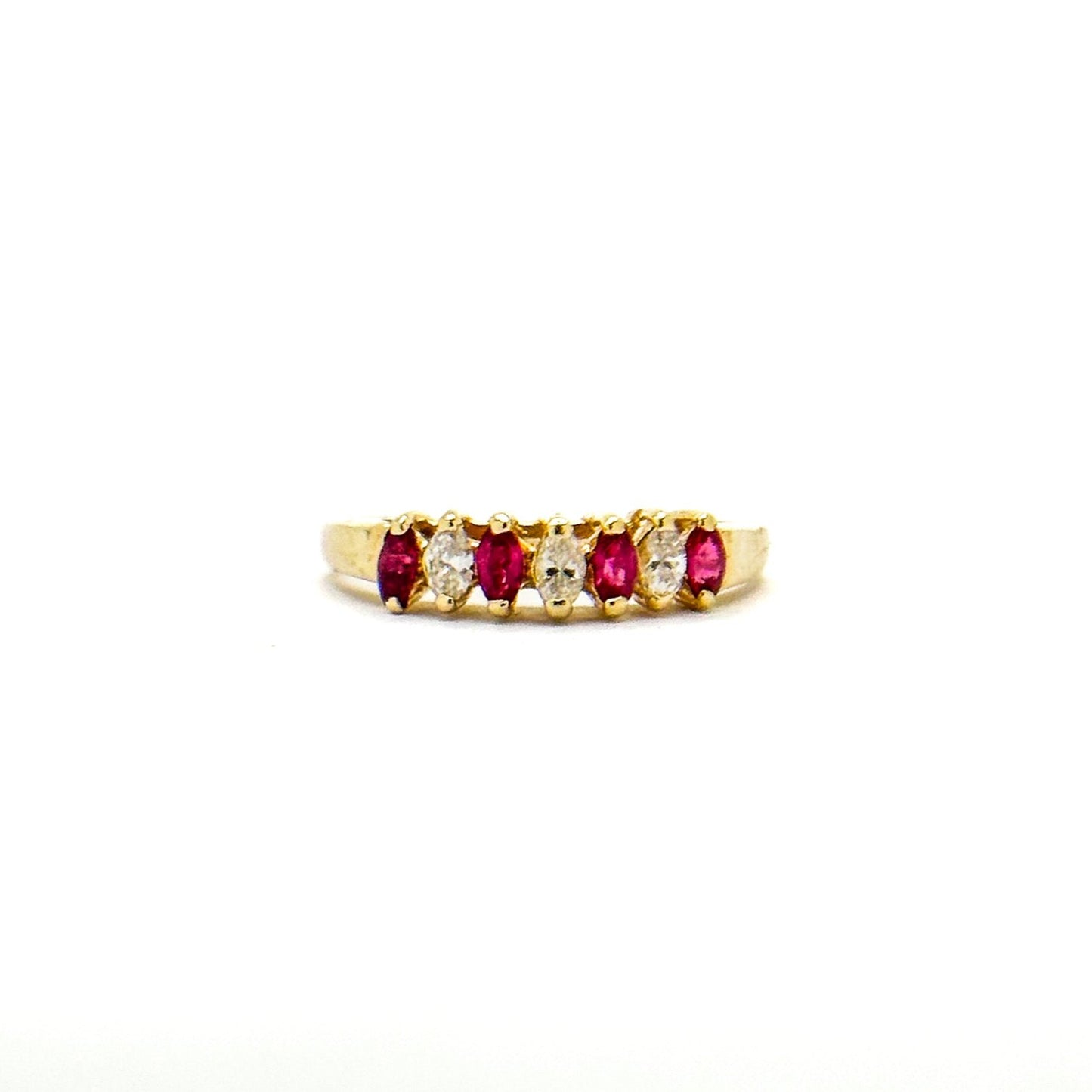 Beautiful 14k Gold Ruby and Diamond Ring