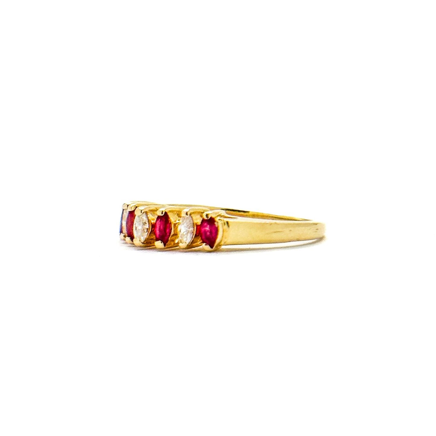 Beautiful 14k Gold Ruby and Diamond Ring