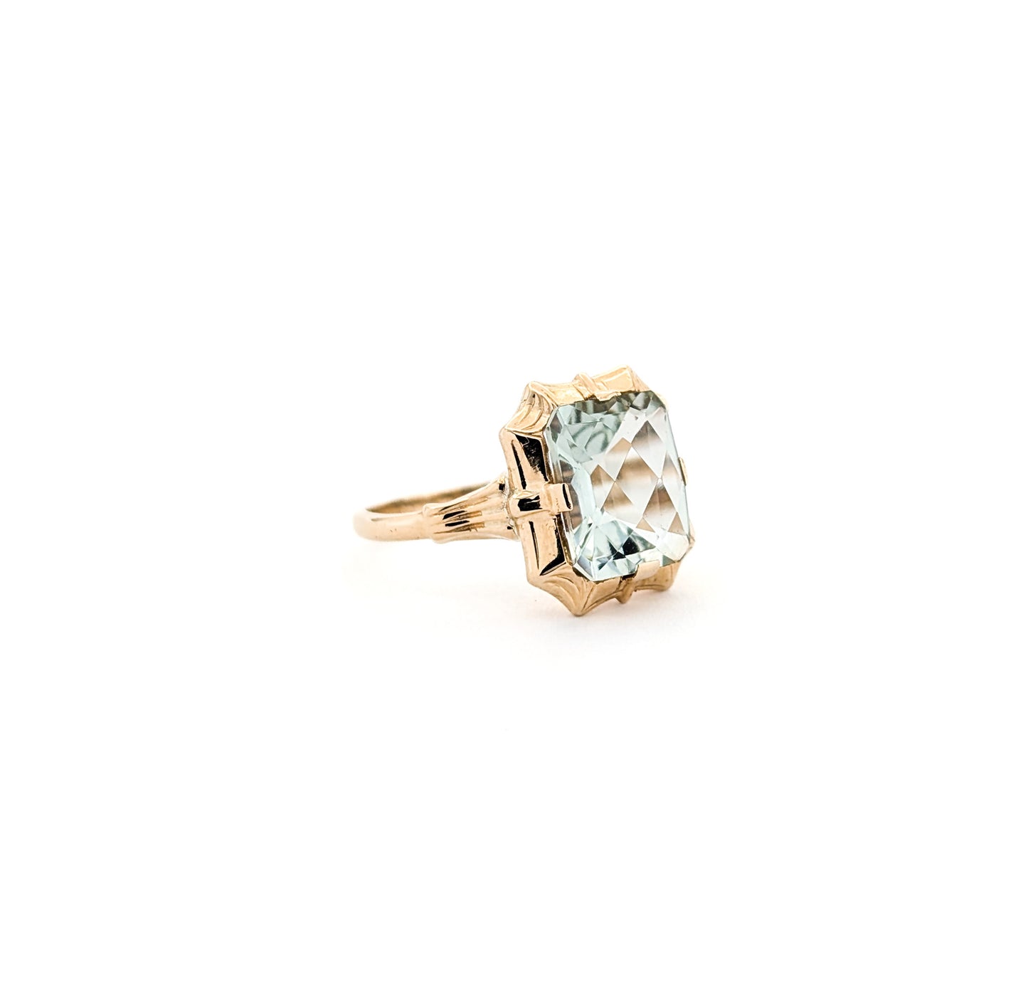 Vintage 10K Gold Prasiolite Ring – ESEMCO