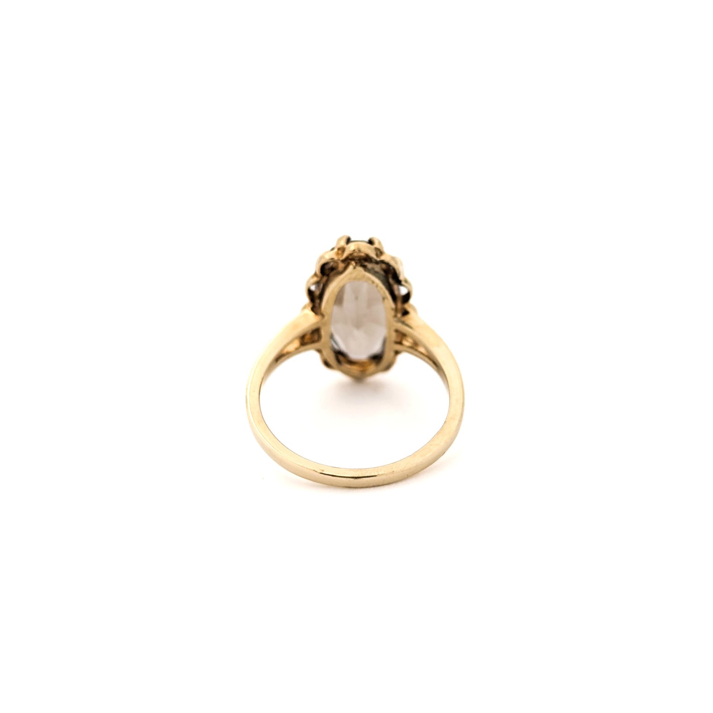 Vintage Smoky Quartz 10K Gold Ring