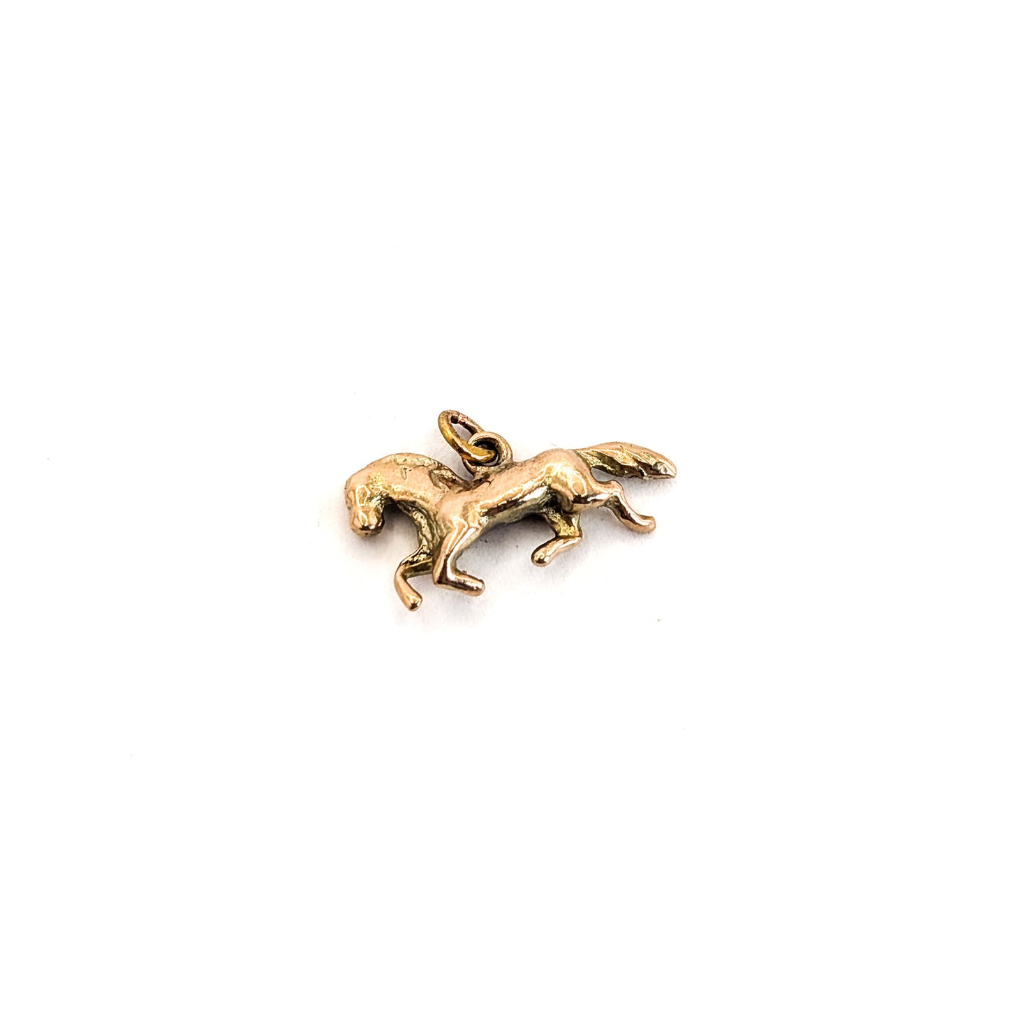 Vintage 9K Gold Horse Charm Pendant
