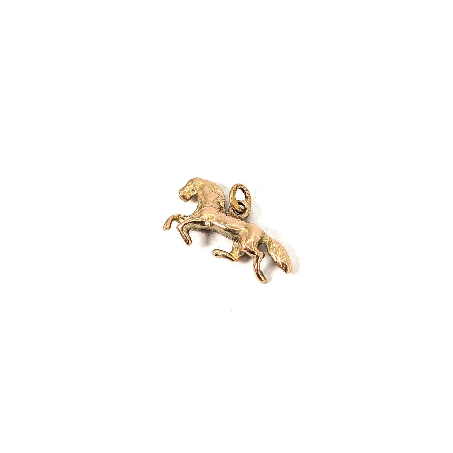 Vintage 9K Gold Horse Charm Pendant