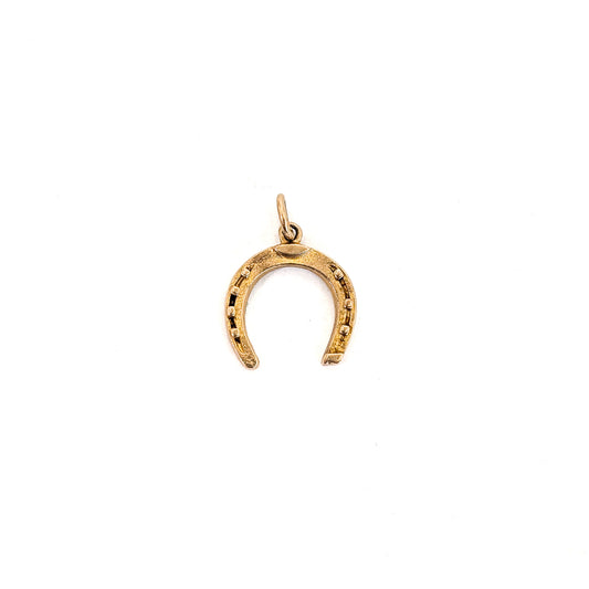 Vintage 9CT Gold Horseshoe Charm