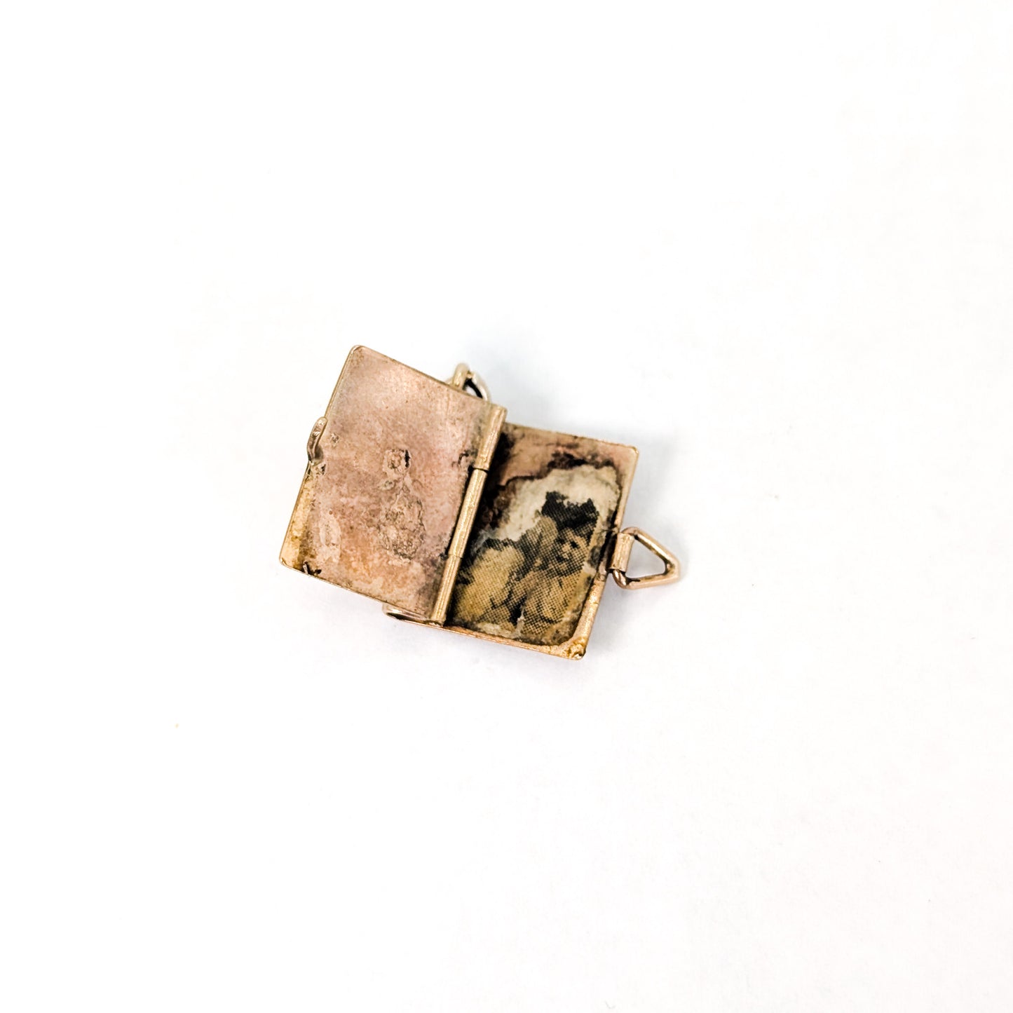 Vintage 9K Gold Opening Photo Book Charm