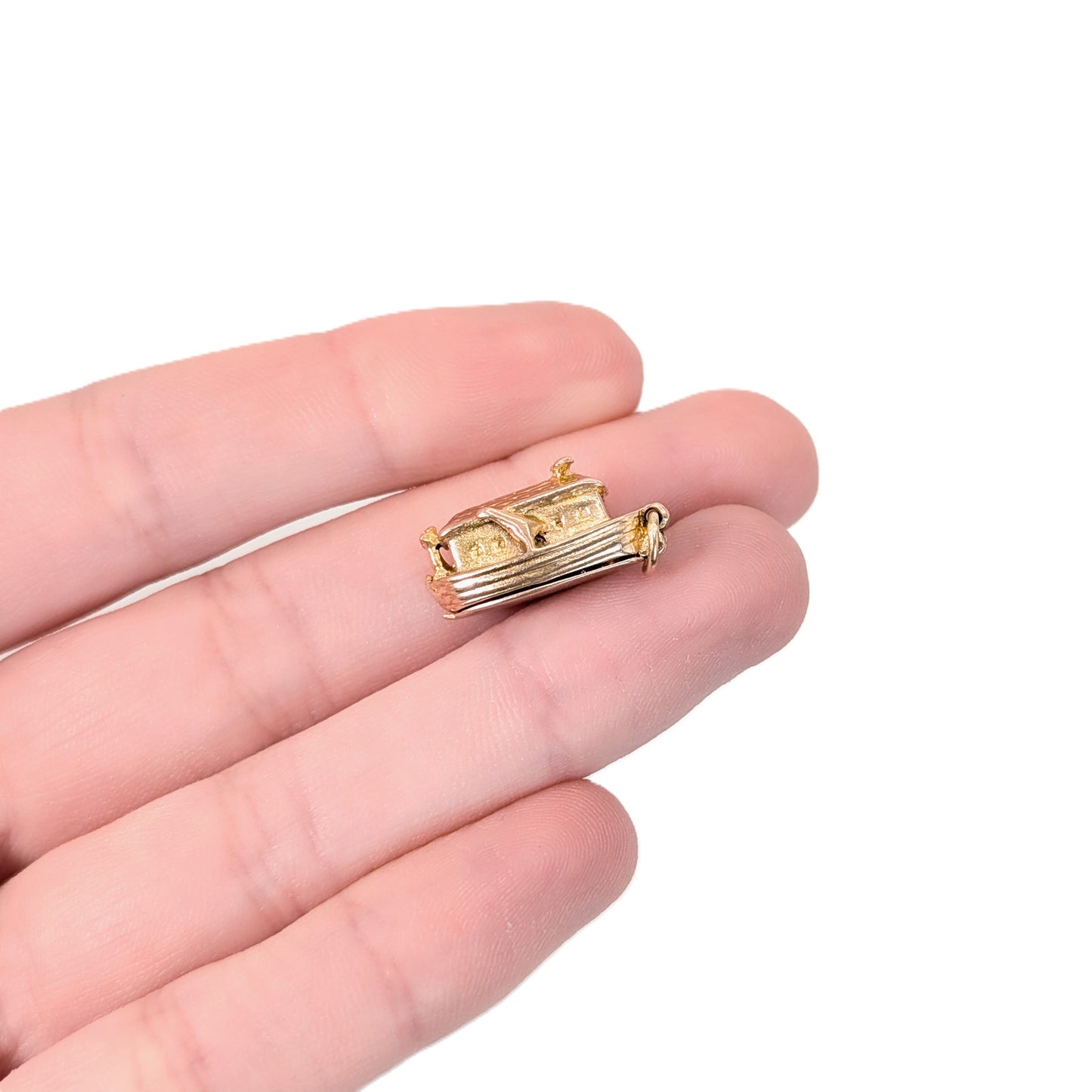 Vintage 9K Gold Noah’s Ark Mechanical Charm