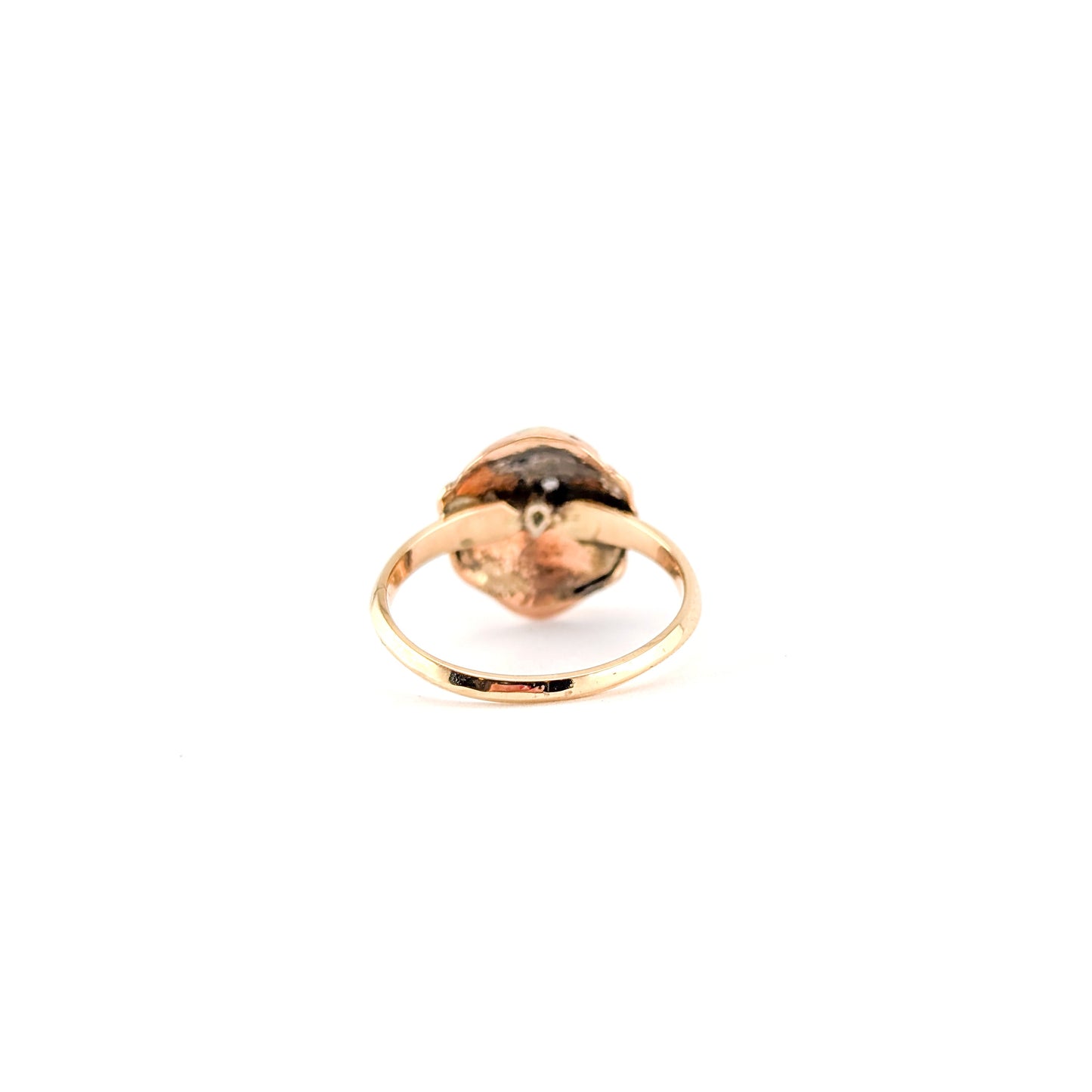 Vintage 14K Gold Diamond Monkey Ring
