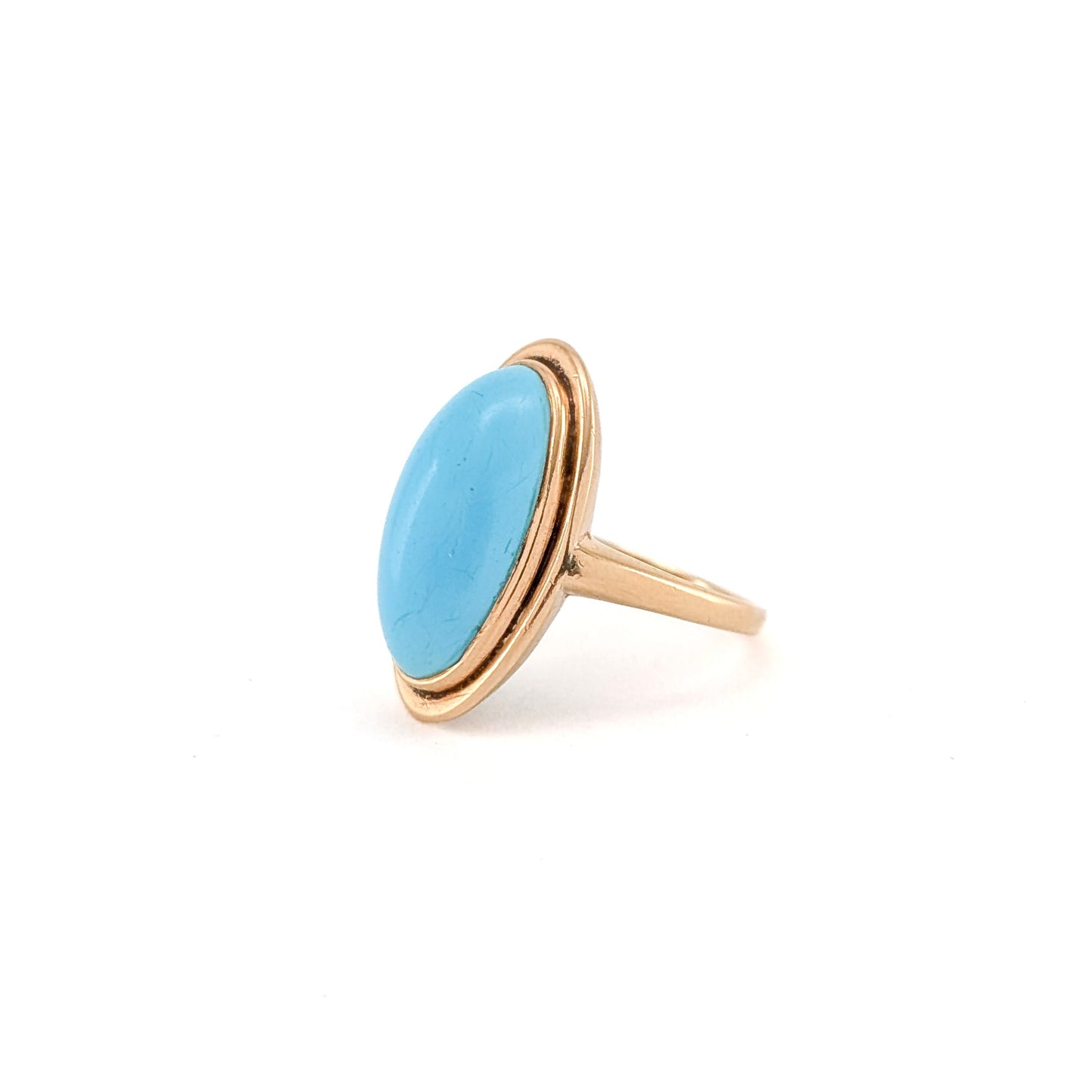 Vintage 14K Gold Turquoise Ring