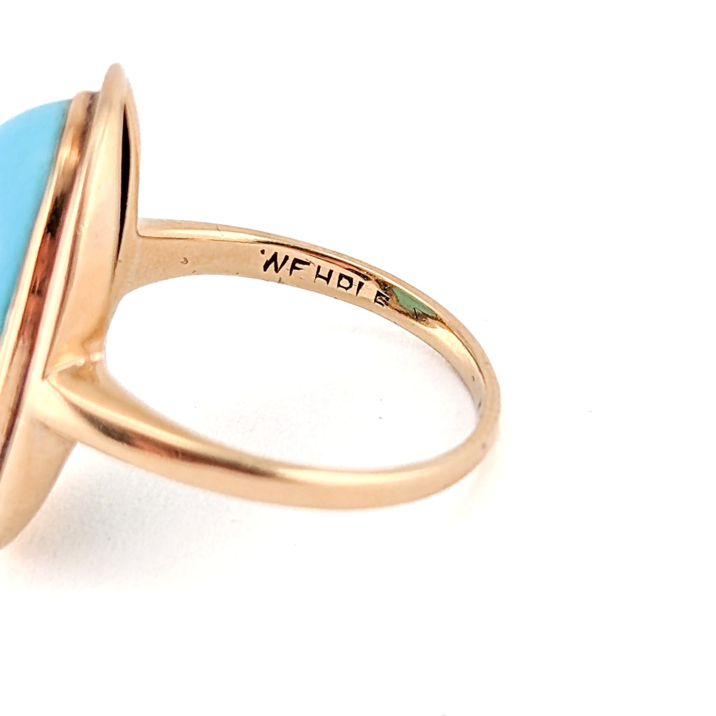 Vintage 14K Gold Turquoise Ring