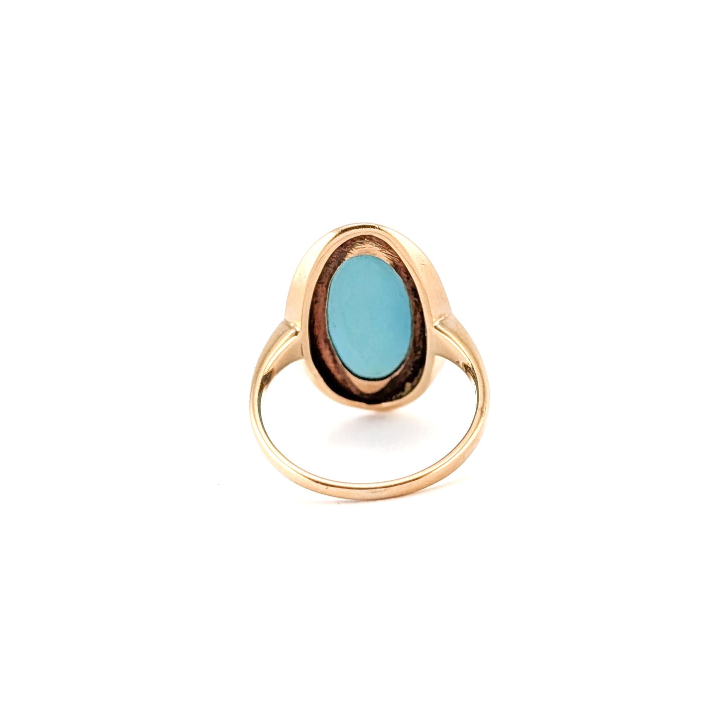 Vintage 14K Gold Turquoise Ring
