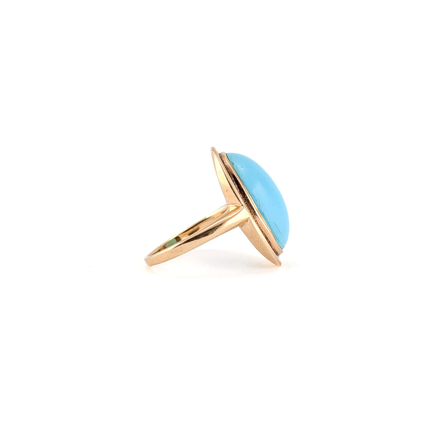Vintage 14K Gold Turquoise Ring