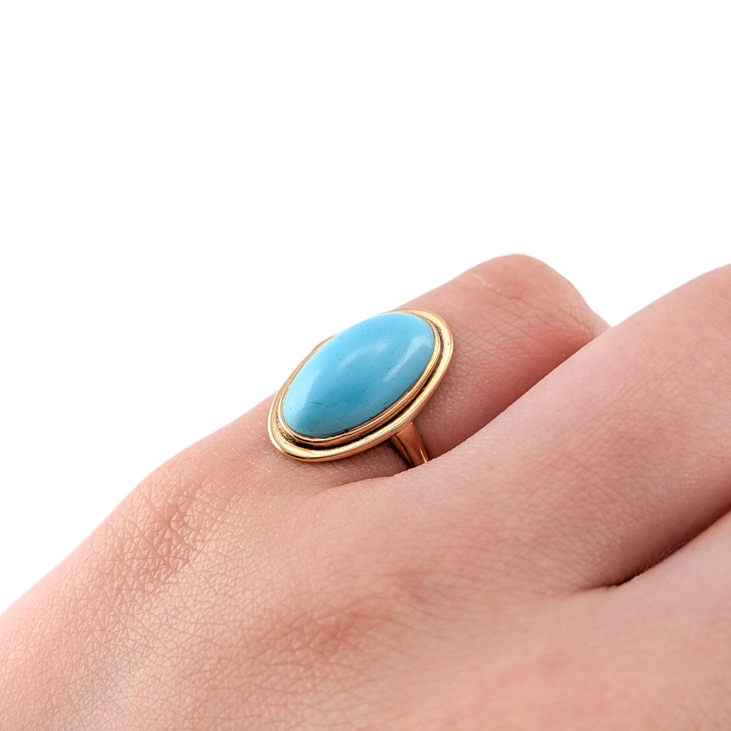 Vintage 14K Gold Turquoise Ring