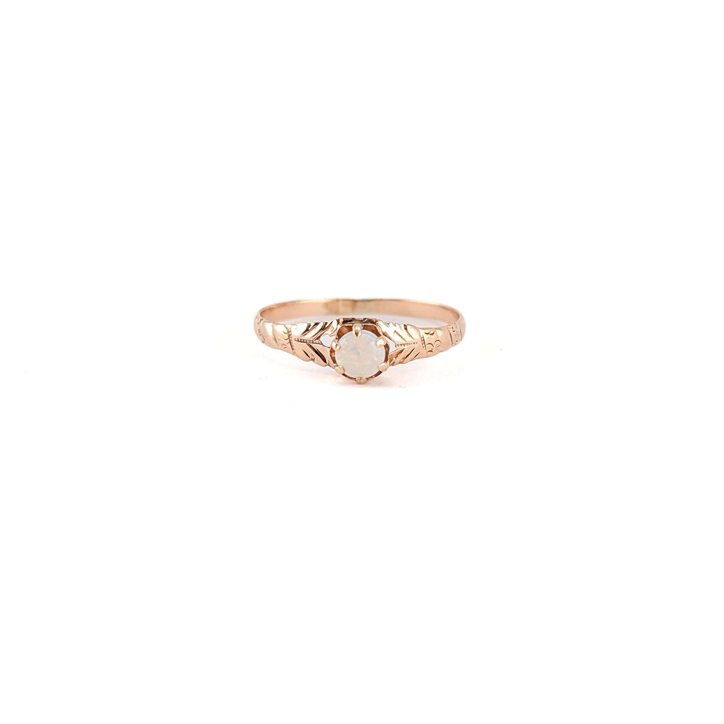Antique Victorian 10k Gold Opal Ring