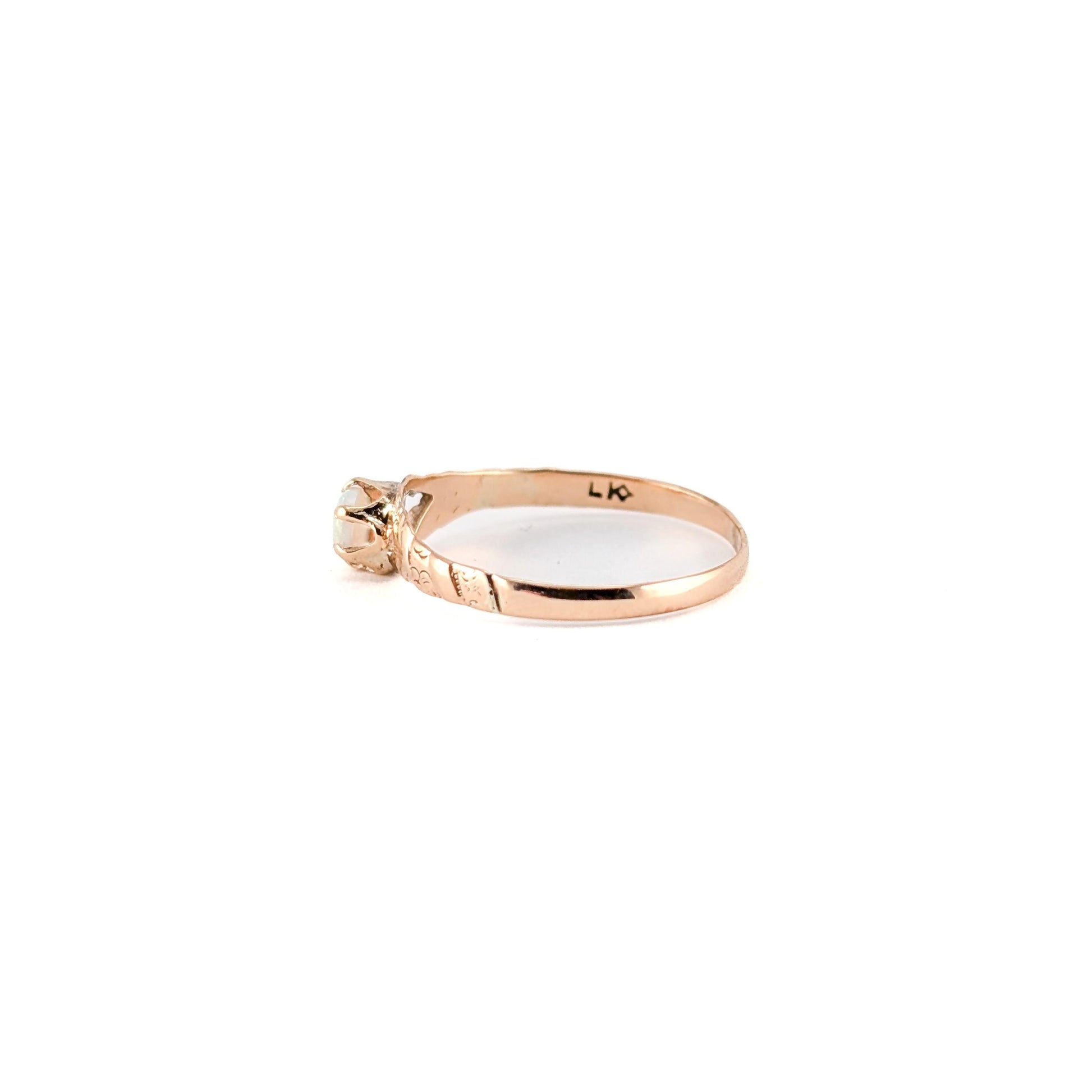 Antique Victorian 10k Gold Opal Ring