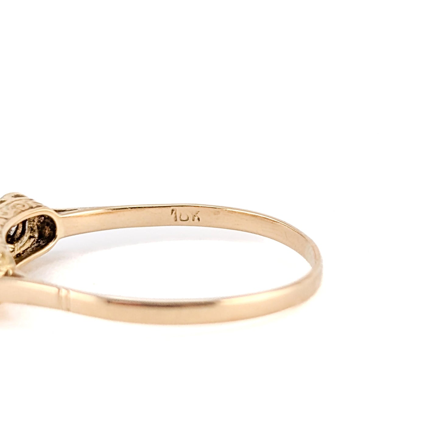 Antique 18K Gold & Platinum Five Stone Diamond Ring