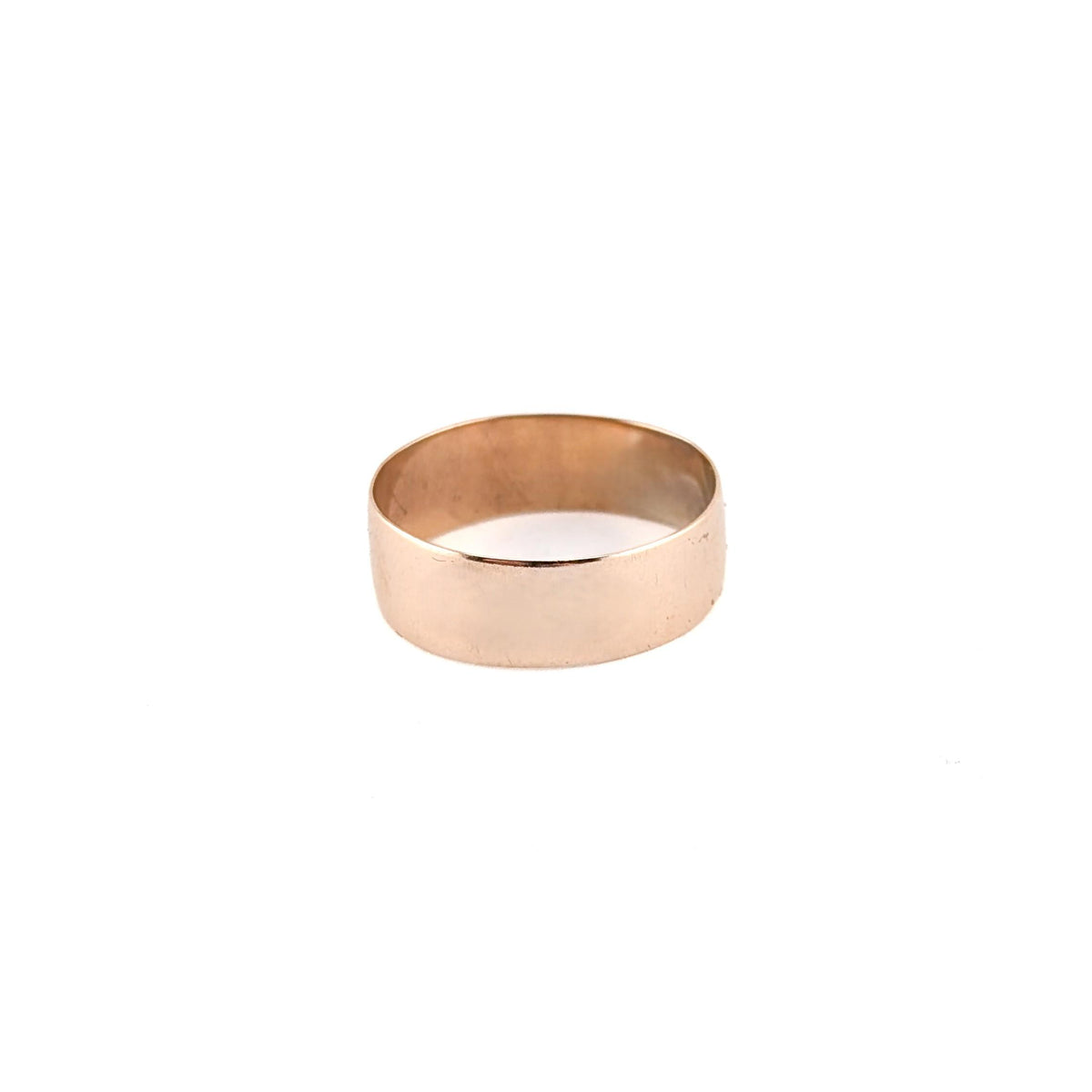 Antique 10K Rosy Gold Cigar Wide-Band Ring