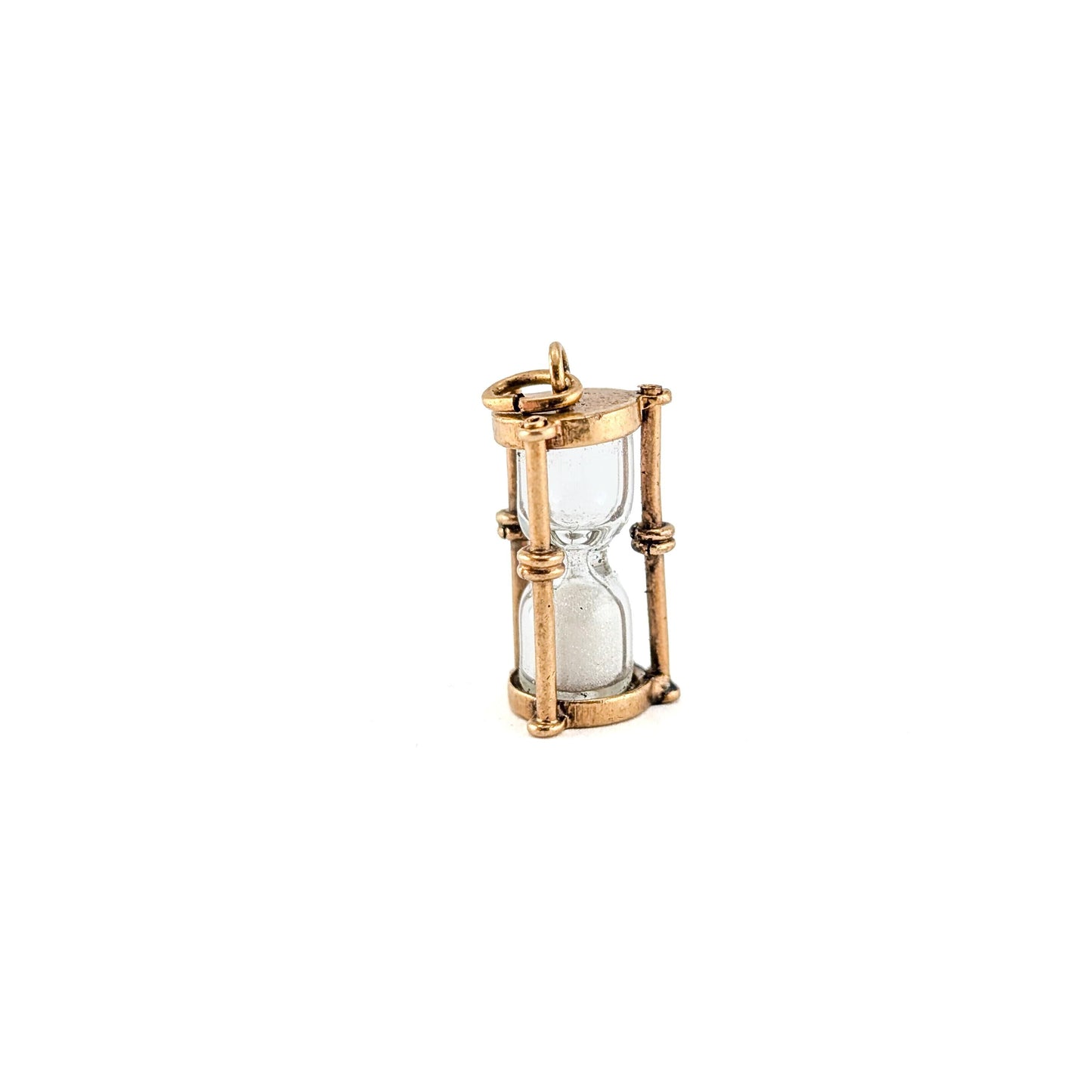 Vintage 14k Gold Working Hourglass Charm
