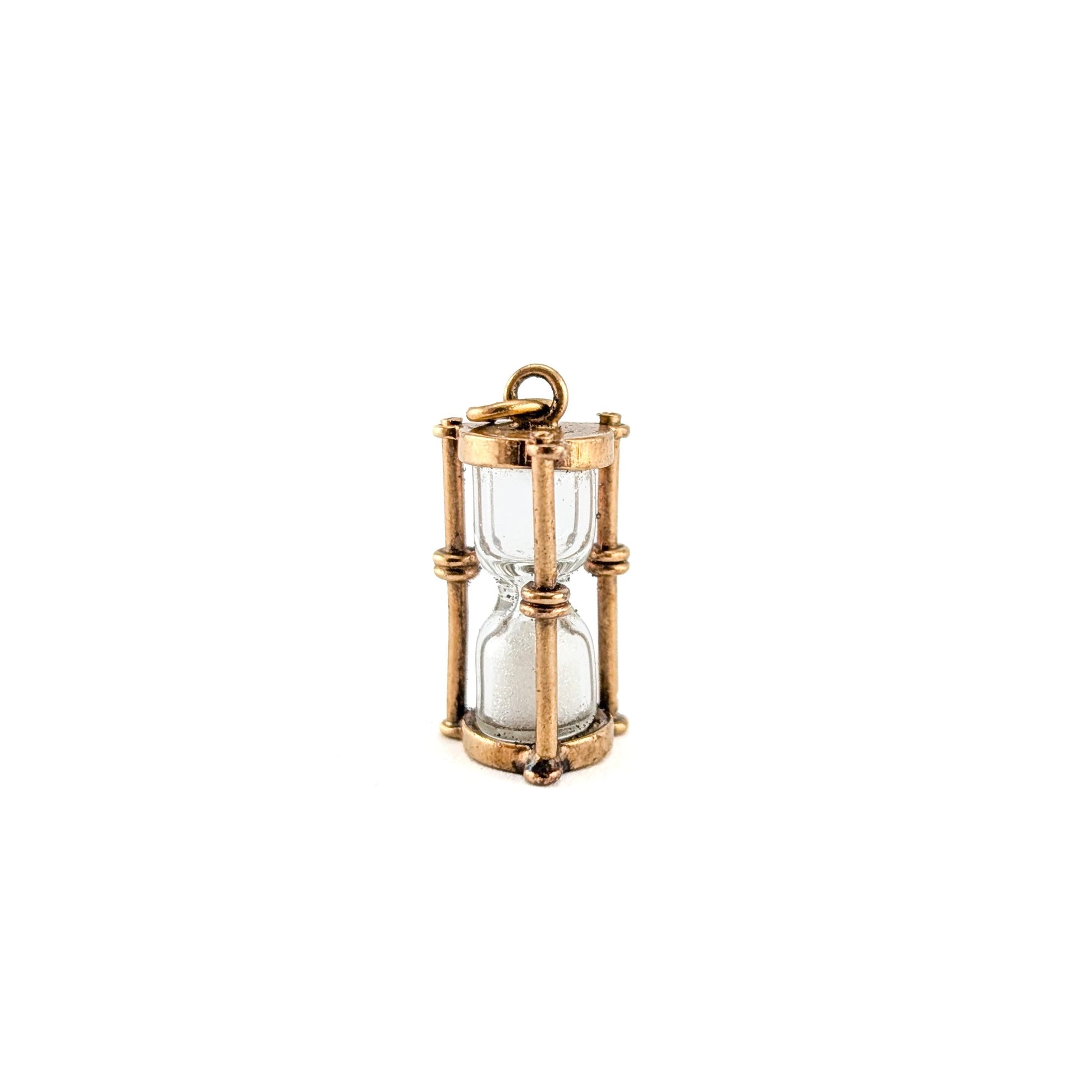 Vintage 14k Gold Working Hourglass Charm