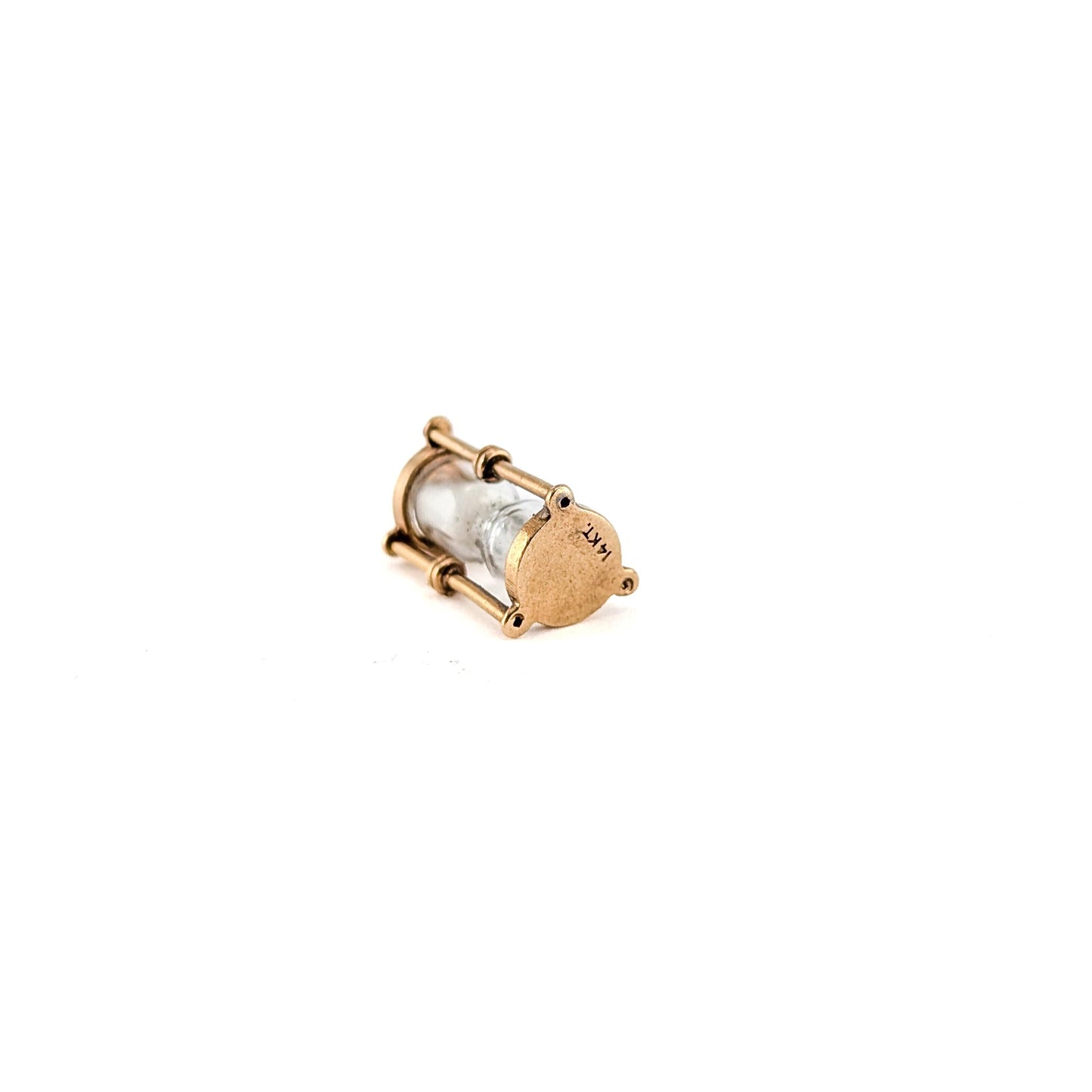 Vintage 14k Gold Working Hourglass Charm